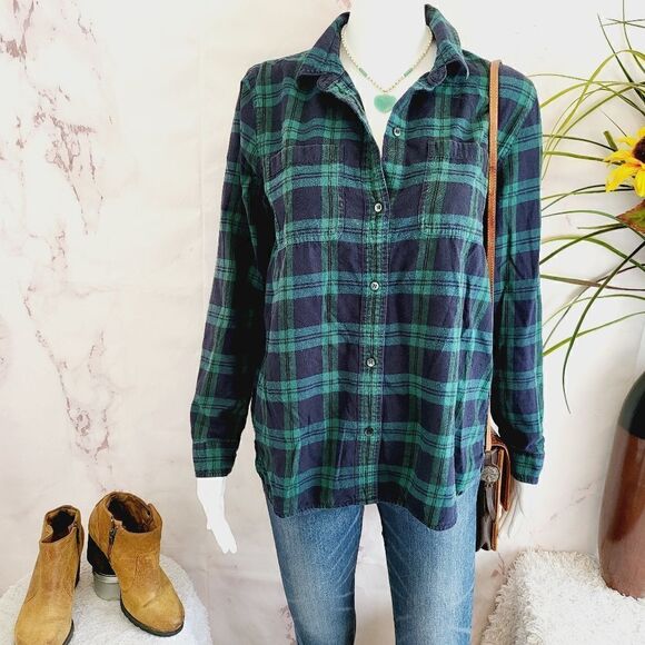 Madewell soft cotton classic flannel shirt - Picture 3 of 7